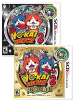 Yo-Kai Watch 2: Bony Spirits with Yo-Kai Watch 2: Fleshy Souls